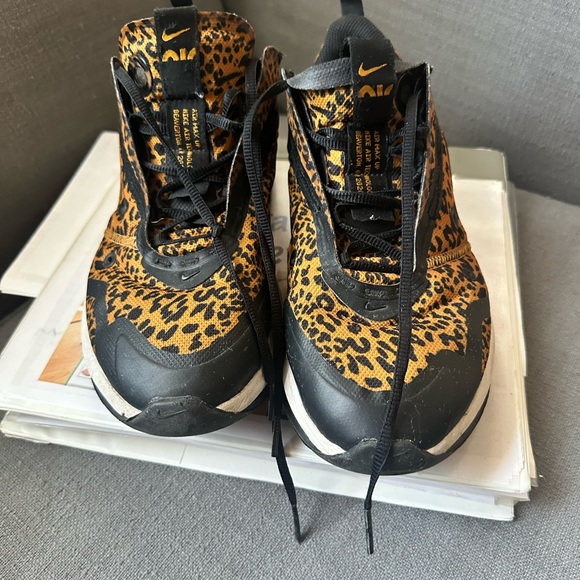 Nike Black and Gold Leopard Sneakers - Picture 1 of 7